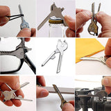 6-in-1 Outdoor Camping Multi-Function Key Ring Chain